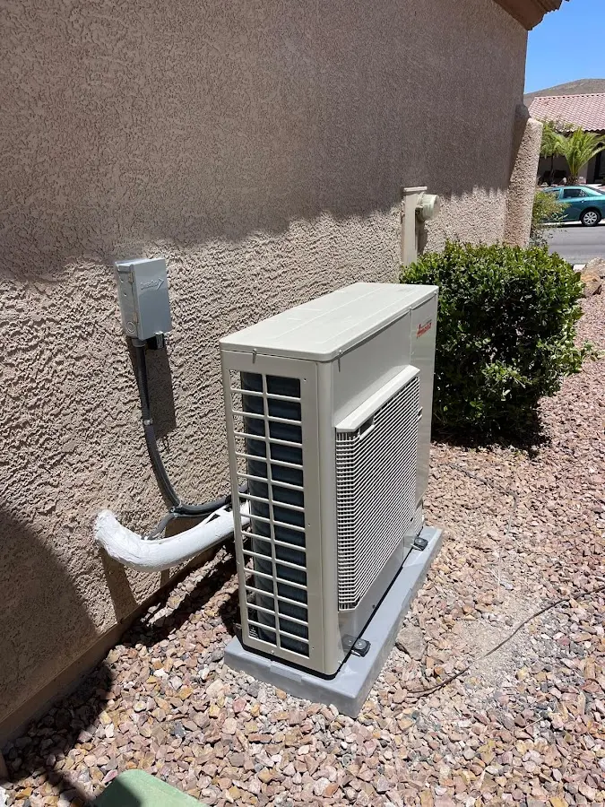 Residential air conditioning condenser unit in Brainerd